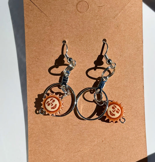 HandCrafted Sterling Silver Hippie Dangle Earrings